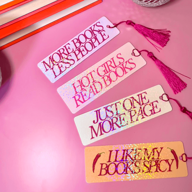 Just One More Page - Holographic Bookmark With Tassel