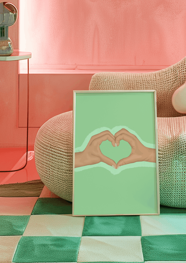 Heart Hands - (light skin tone) - Print