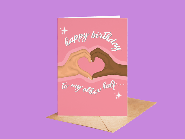 Other Half Greeting Card - (interracial)