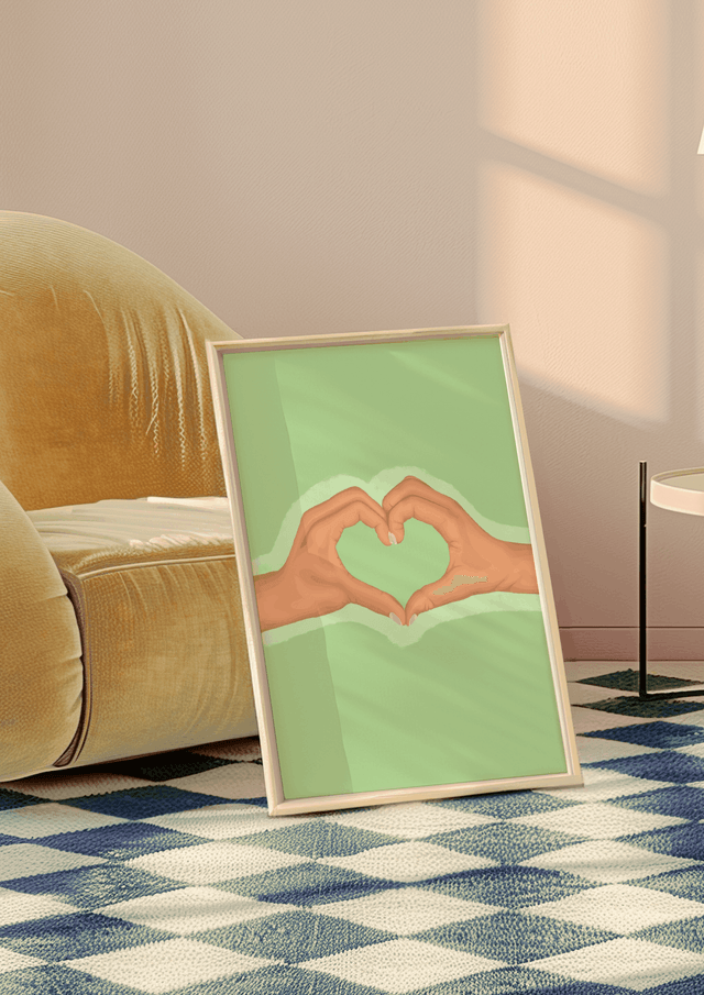 Heart Hands - (light skin tone) - Print