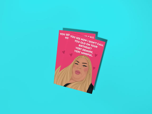 Very Demure, Very Mindful Birthday - Greeting Card