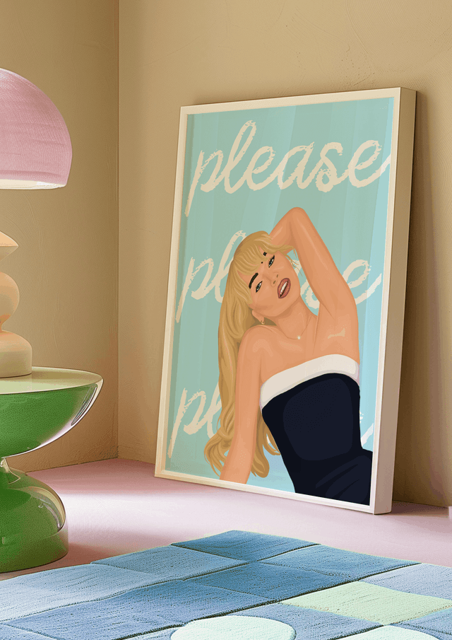 Sabrina Carpenter Please Please Please Lyric Print