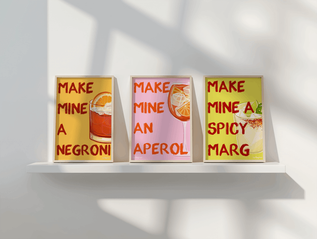 Make Mine An Spicy Marg - Spicy Margarita Cocktail Print