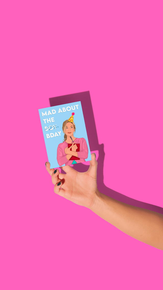 Bridget Jones Mad About The Bday Birthday Card