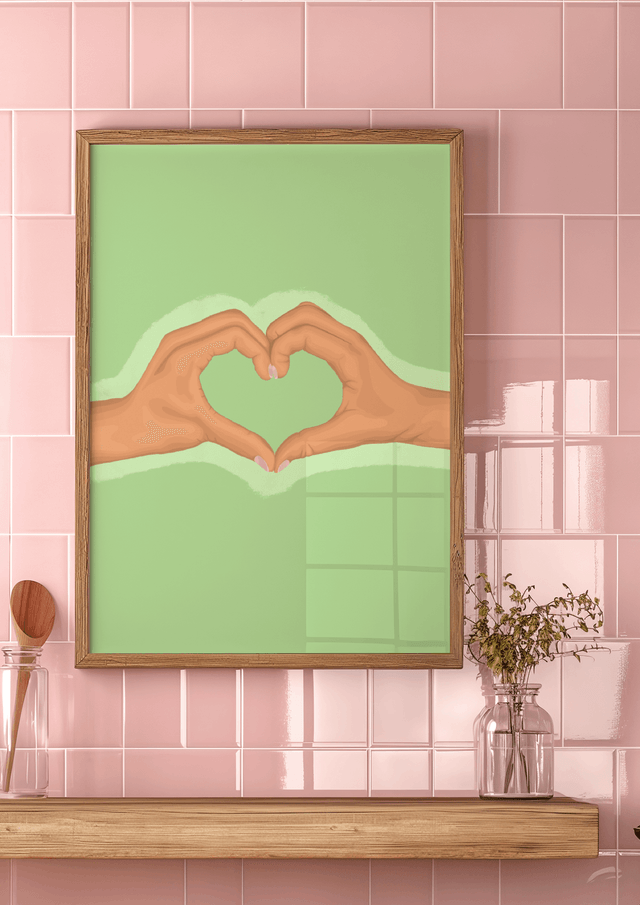 Heart Hands - (light skin tone) - Print