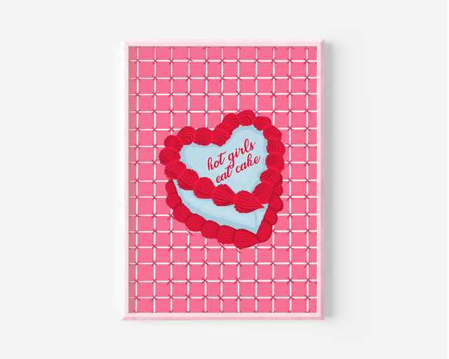 Hot Girls Eat Cake - Print