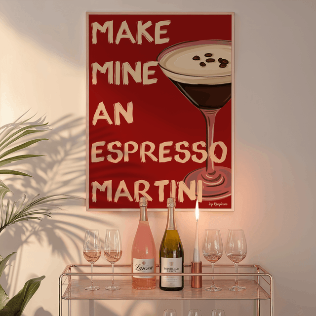 Make Mine An Espresso Martini - Espresso Martini Cocktail Print