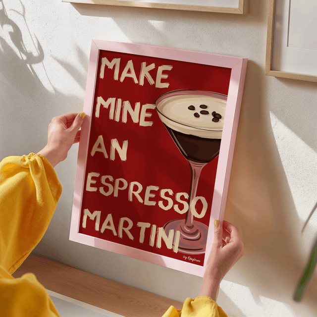 Make Mine An Espresso Martini - Espresso Martini Cocktail Print