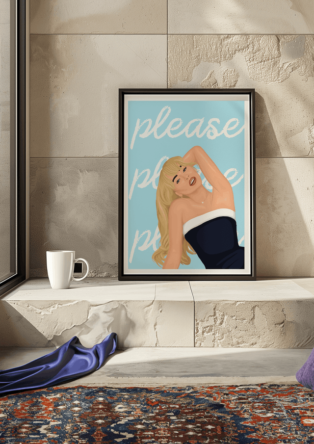 Sabrina Carpenter Please Please Please Lyric Print