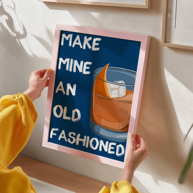 Make Mine An Old Fashioned - Old Fashioned Cocktail Print 