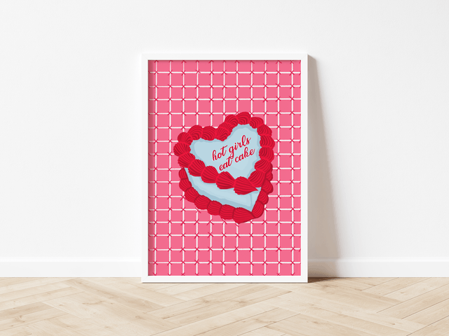 Hot Girls Eat Cake - Print
