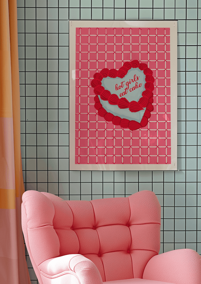 Hot Girls Eat Cake - Print