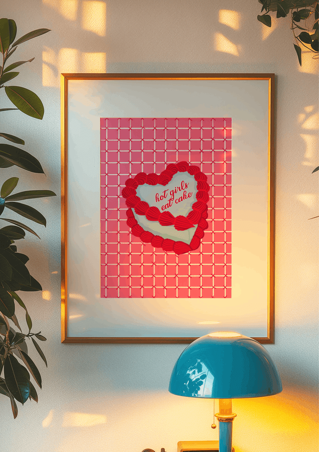 Hot Girls Eat Cake - Print