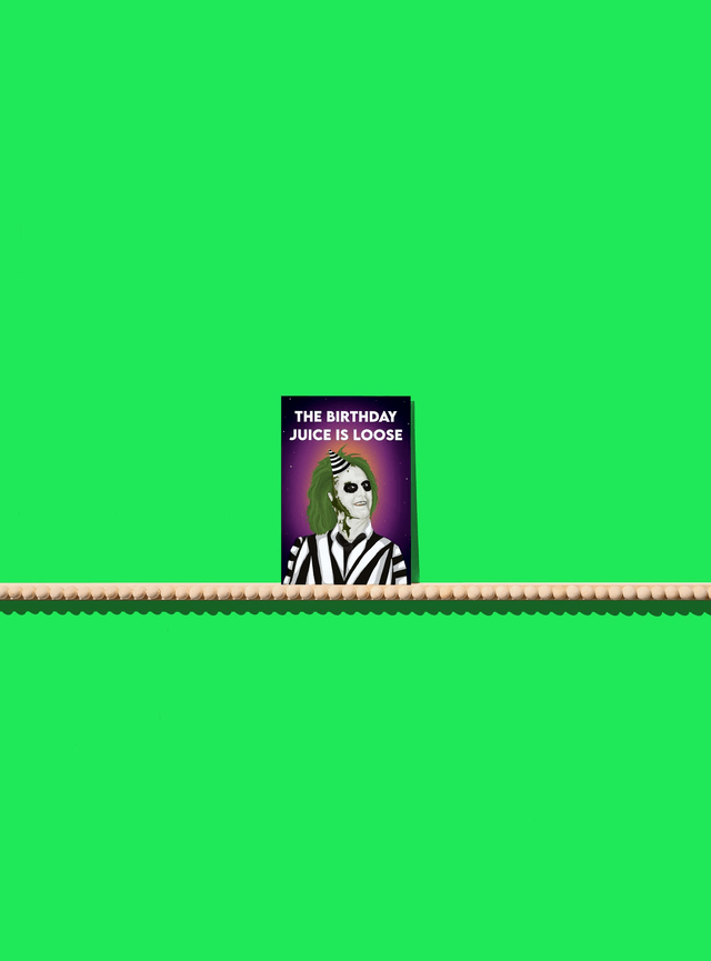 Beetlejuice Birthday Card - Greeting Card 