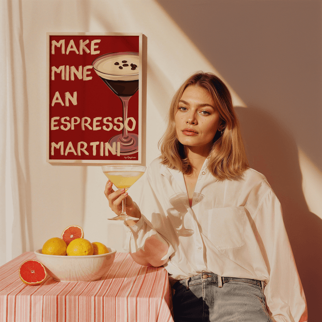 Make Mine An Espresso Martini - Espresso Martini Cocktail Print