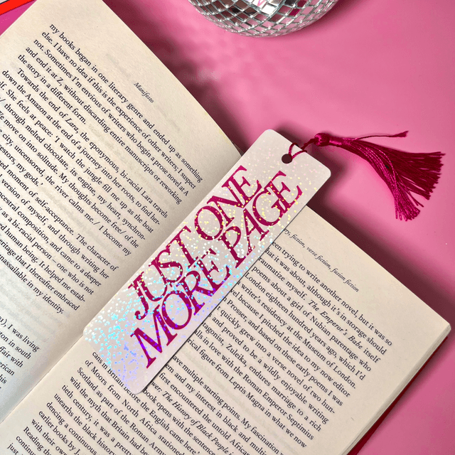 Set Of Four Holographic Bookmarks With Tassel