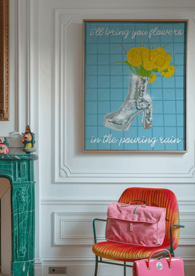 I'll Bring You Flowers In The Pouring Rain - Print