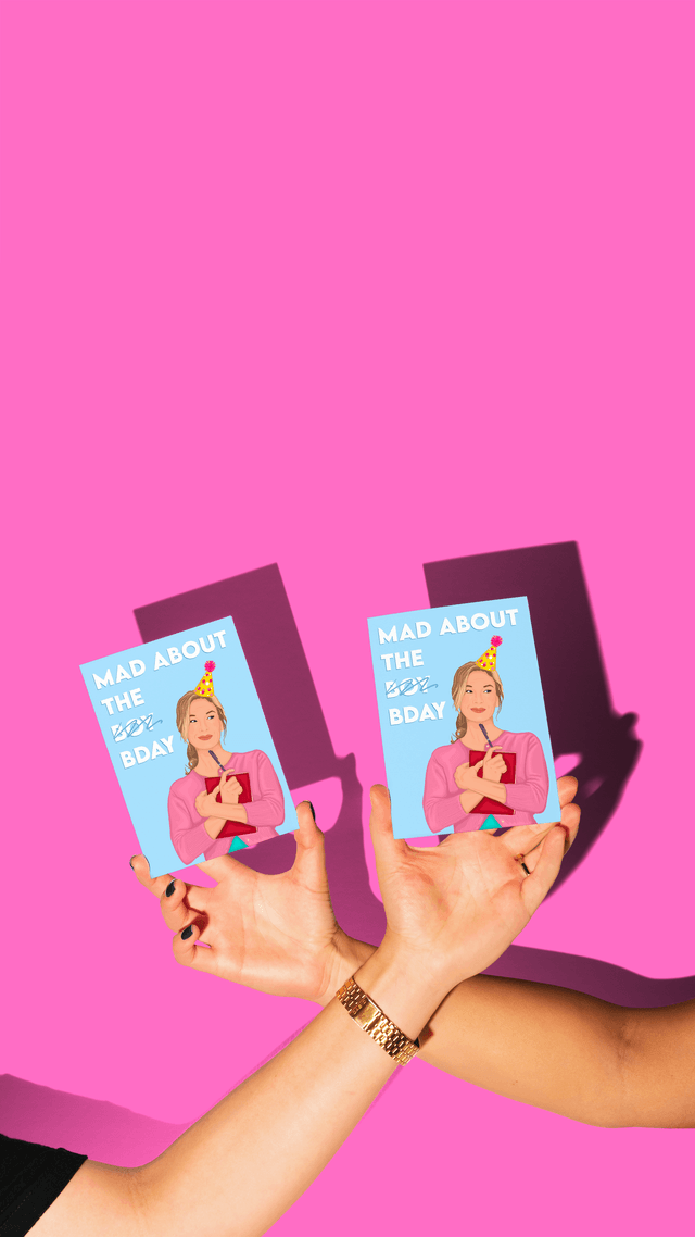 Bridget Jones Mad About The Bday Birthday Card