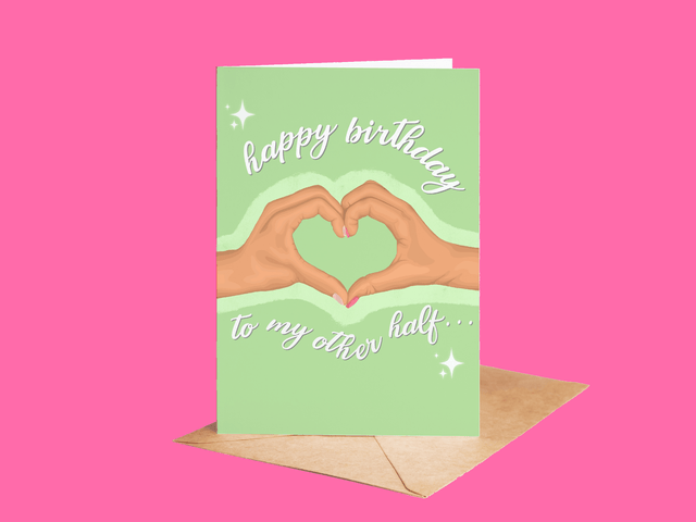 Other Half Greeting Card - (light skin tone)