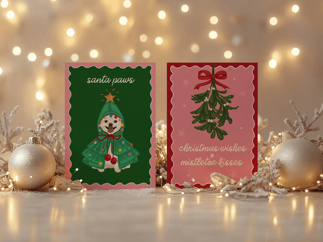 Santa Paws Dog Christmas Card