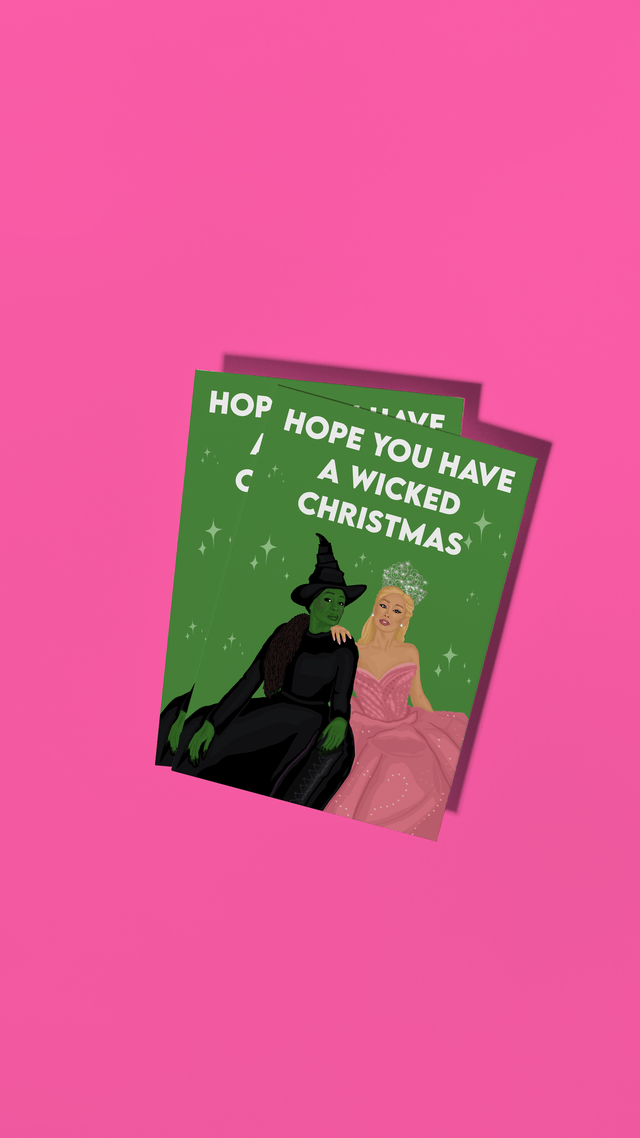 Hope You Have A Wicked Christmas - Wicked the Musical Inspired Christmas Card