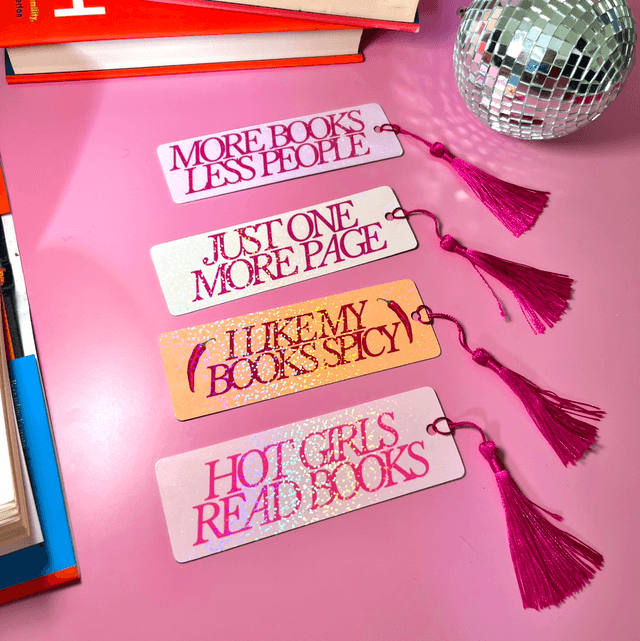 I Like My Books Spicy - Holographic Bookmark With Tassel