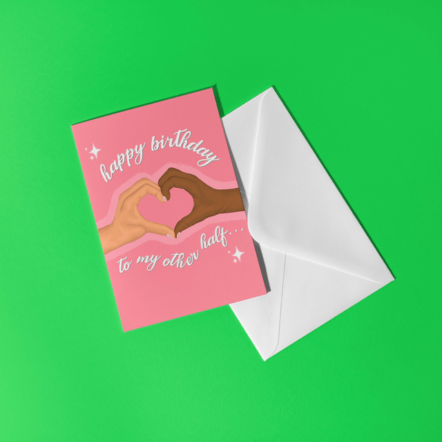 Other Half Greeting Card - (interracial)