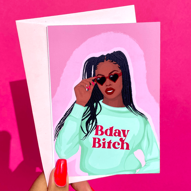 Bday Bitch Greeting Card