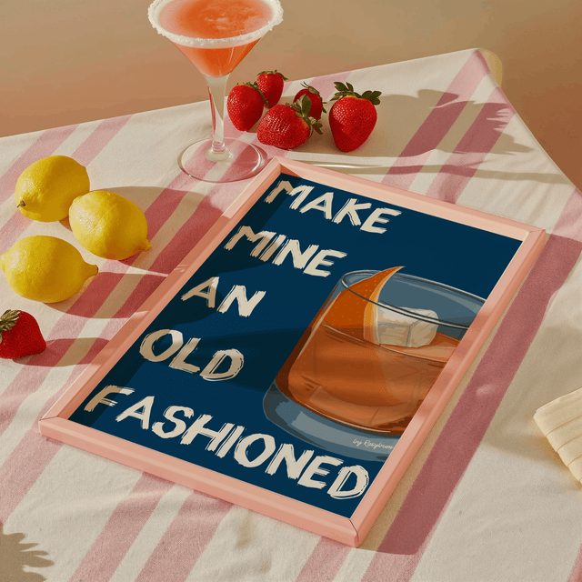 Make Mine An Old Fashioned - Old Fashioned Cocktail Print 