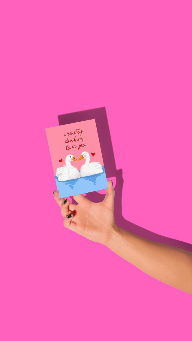 I Really Ducking Love You - Greeting Card 
