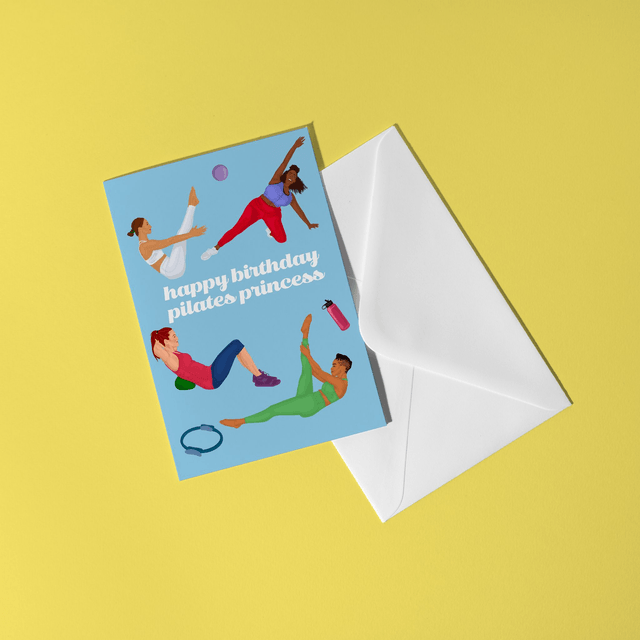 Pilates Princess Greeting Card