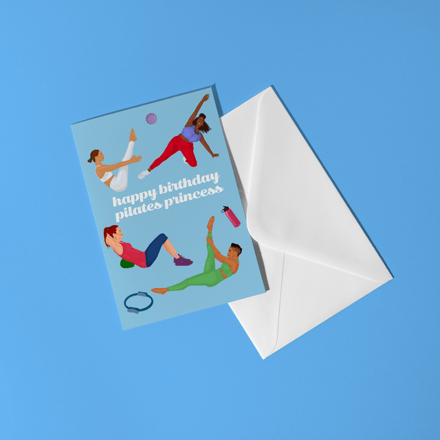 Pilates Princess Greeting Card