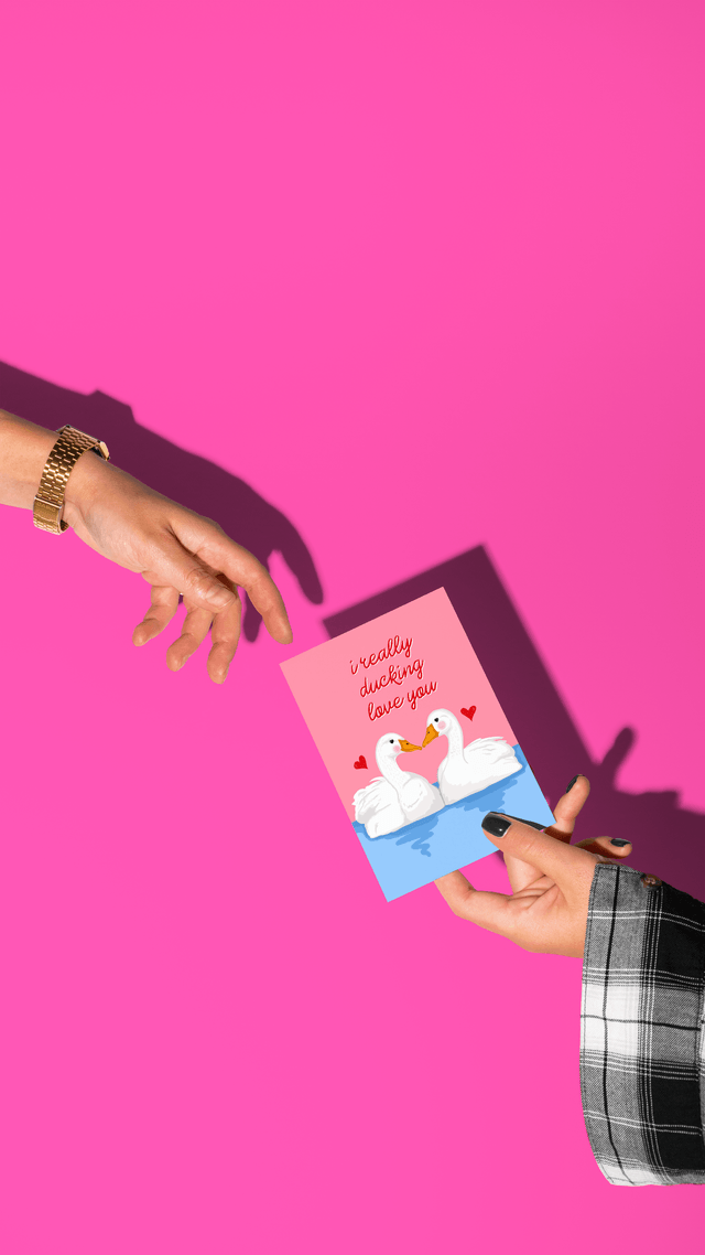 I Really Ducking Love You - Greeting Card 