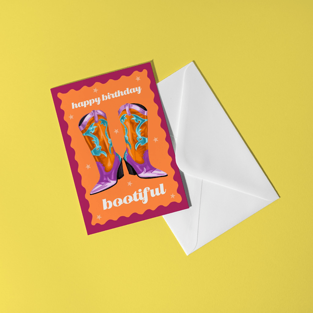 Happy Birthday Bootiful - Greeting Card 