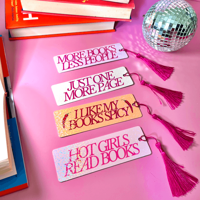 Just One More Page - Holographic Bookmark With Tassel