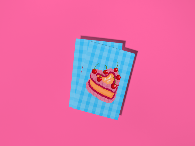 Thank You Cake - Greeting Card 