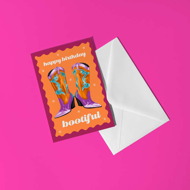 Happy Birthday Bootiful - Greeting Card 