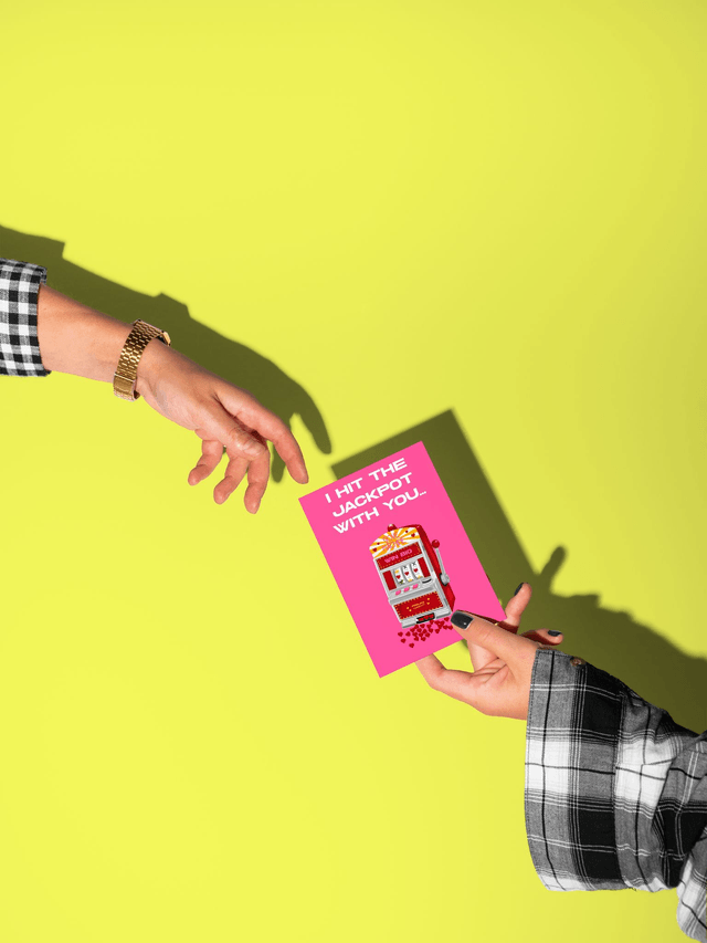 I Hit The Jackpot With You - Greeting Card 