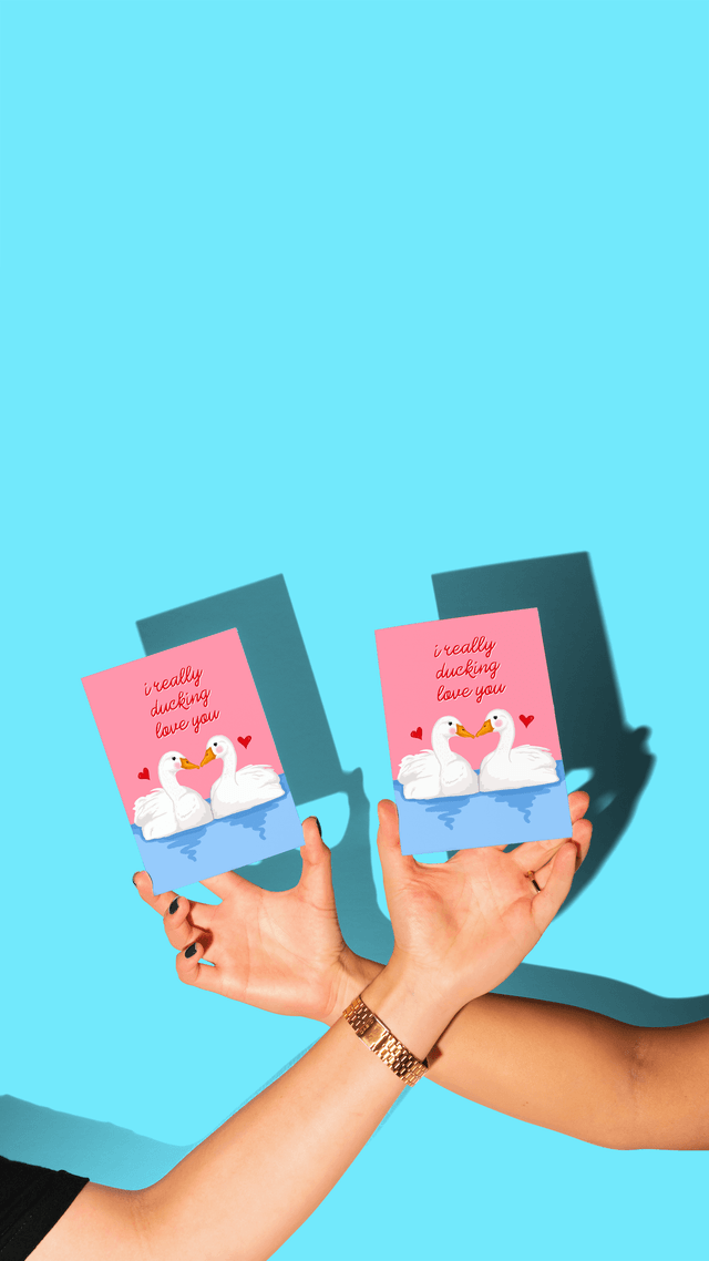 I Really Ducking Love You - Greeting Card 