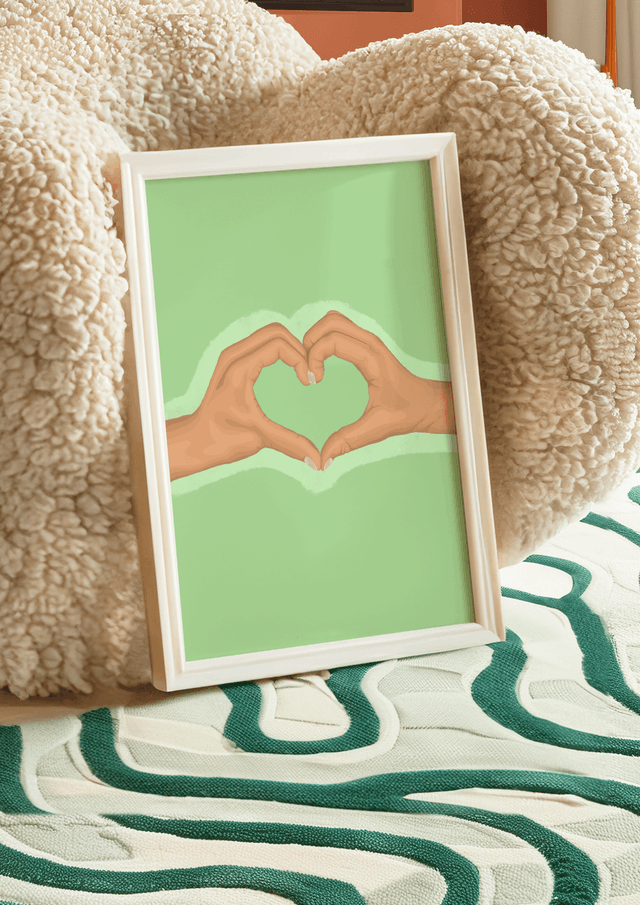 Heart Hands - (light skin tone) - Print
