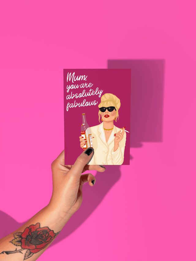 Mum You Are Absolutley Fabulous Mothers Day Card - Funny Ab Fab Card For Mum