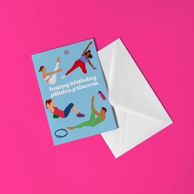 Pilates Princess Greeting Card