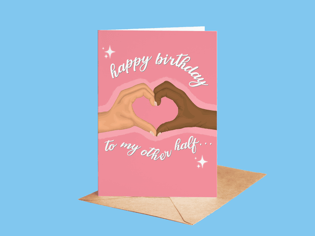 Other Half Greeting Card - (interracial)
