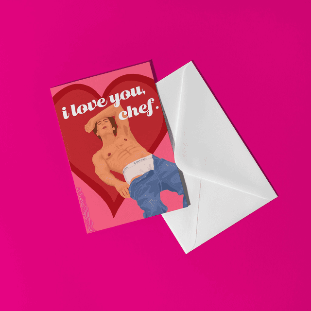 Hot Chef - Greeting Card 