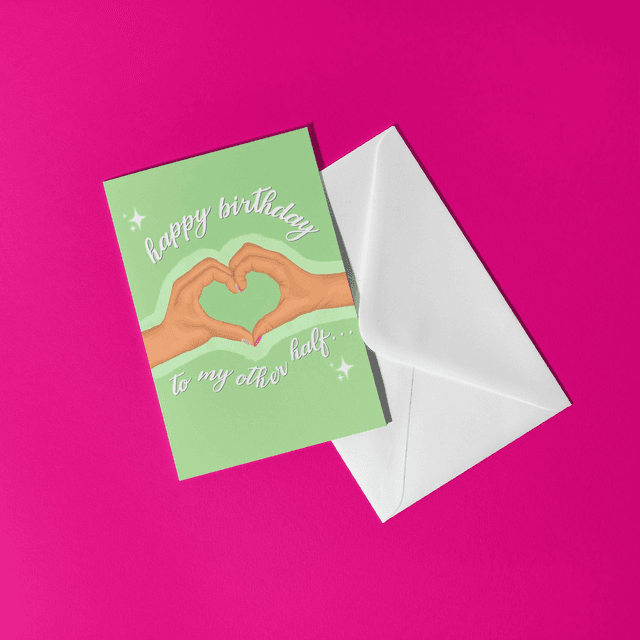 Other Half Greeting Card - (light skin tone)