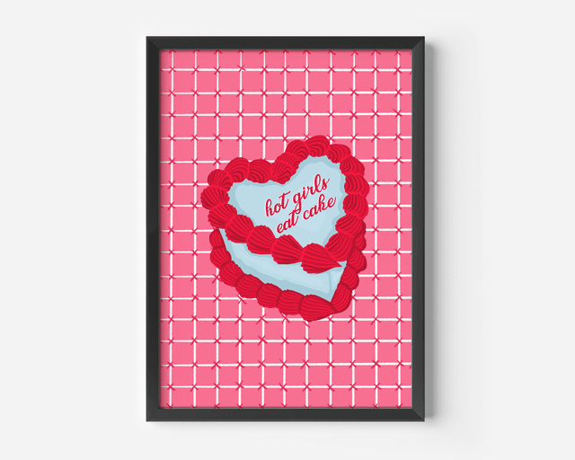 Hot Girls Eat Cake - Print