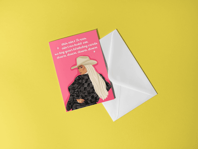 Beyonce Greeting Card