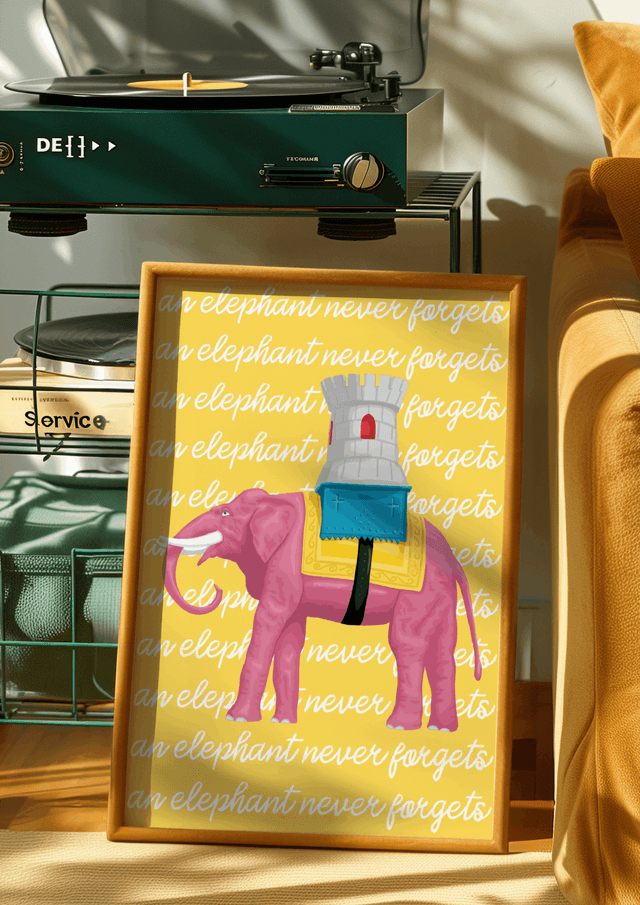 An Elephant Never Forgets - Elephant &amp; Castle Print 