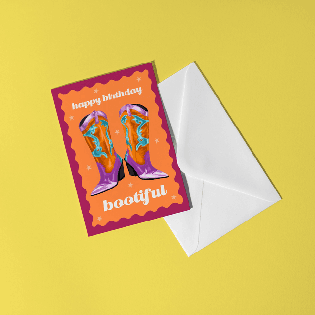 Happy Birthday Bootiful - Greeting Card 